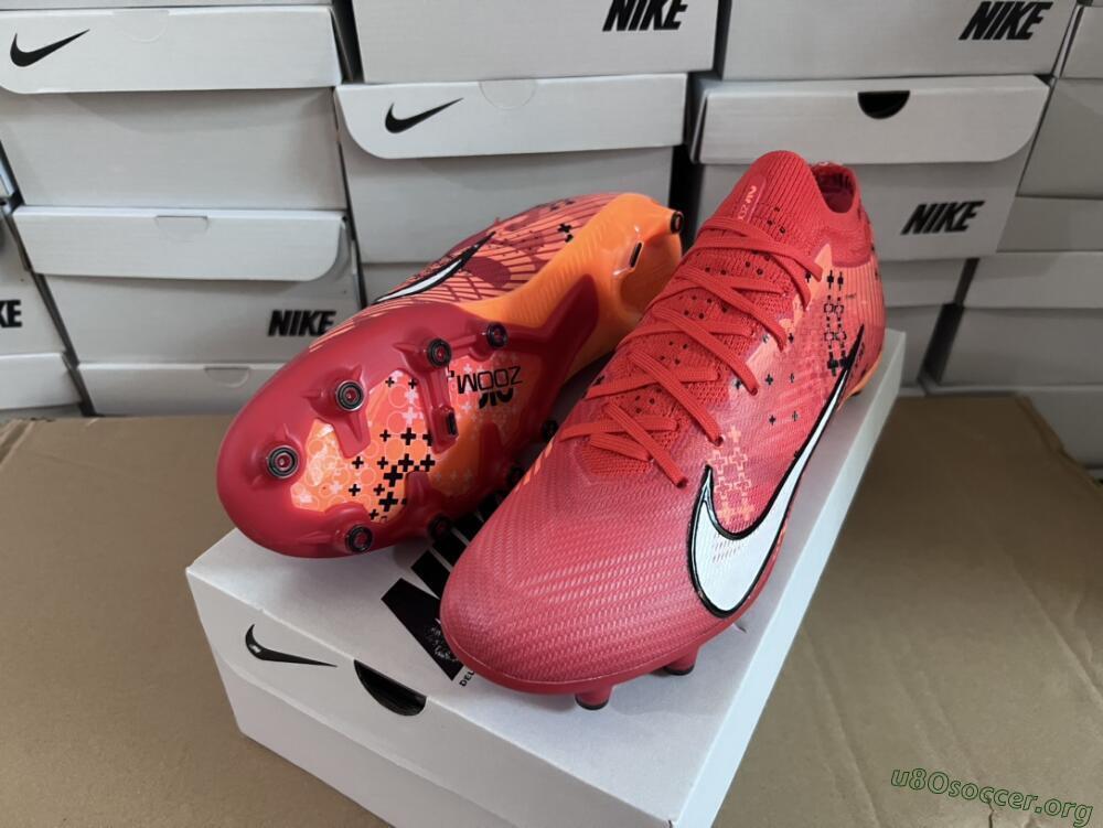 Nike Air Zoom Mercurial Vapor 15 Elite AG Football Boots - Red/White/Black