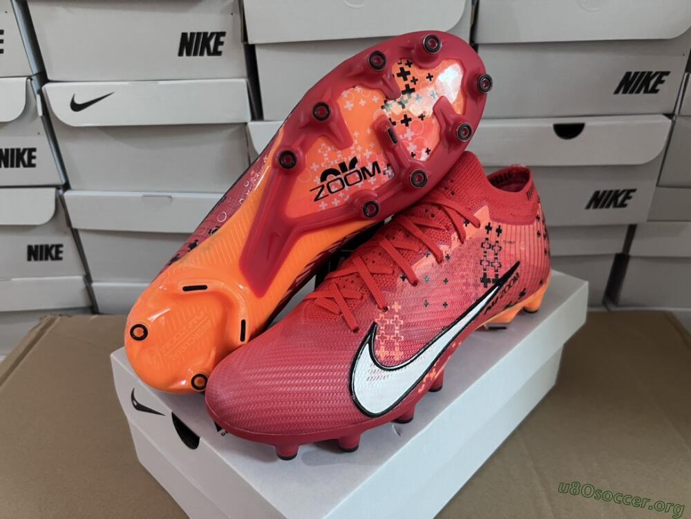 Nike Air Zoom Mercurial Vapor 15 Elite AG Football Boots - Red/White/Black