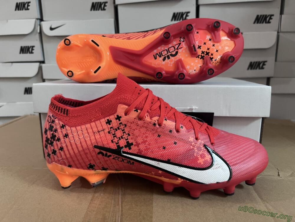 Nike Air Zoom Mercurial Vapor 15 Elite AG Football Boots - Red/White/Black