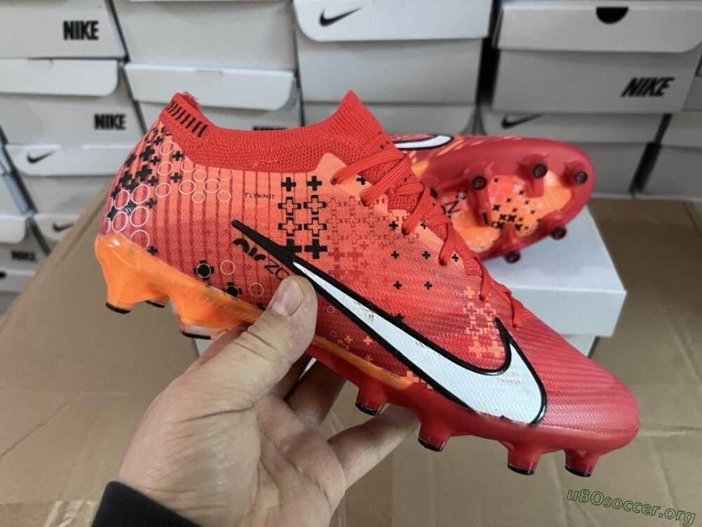 Nike Air Zoom Mercurial Vapor 15 Elite AG Football Boots - Red/White/Black