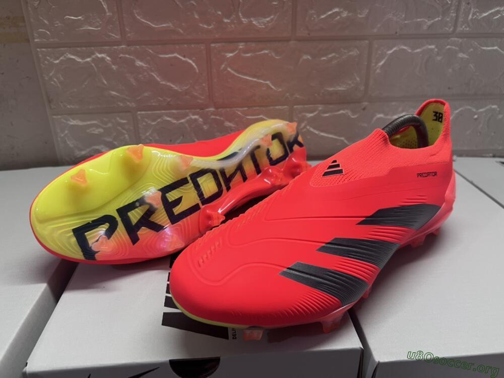Adidas Predator Accuracy+ FG Football Boots - Red/Black/Blue