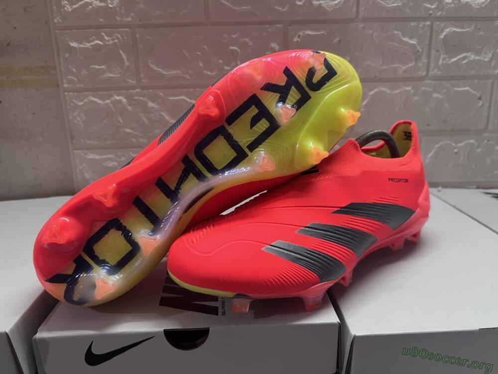 Adidas Predator Accuracy+ FG Football Boots - Red/Black/Blue