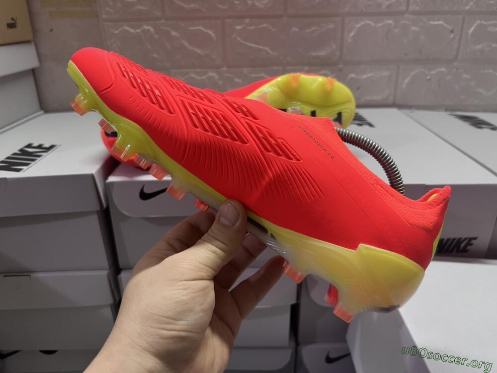 Adidas Predator Accuracy+ FG Football Boots - Red/Black/Blue