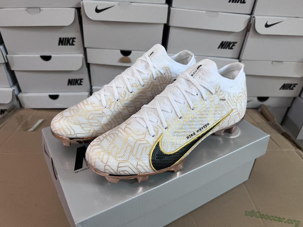Nike Air Zoom Mercurial Vapor 15 Elite FG Football Boots - White/Gold/Black