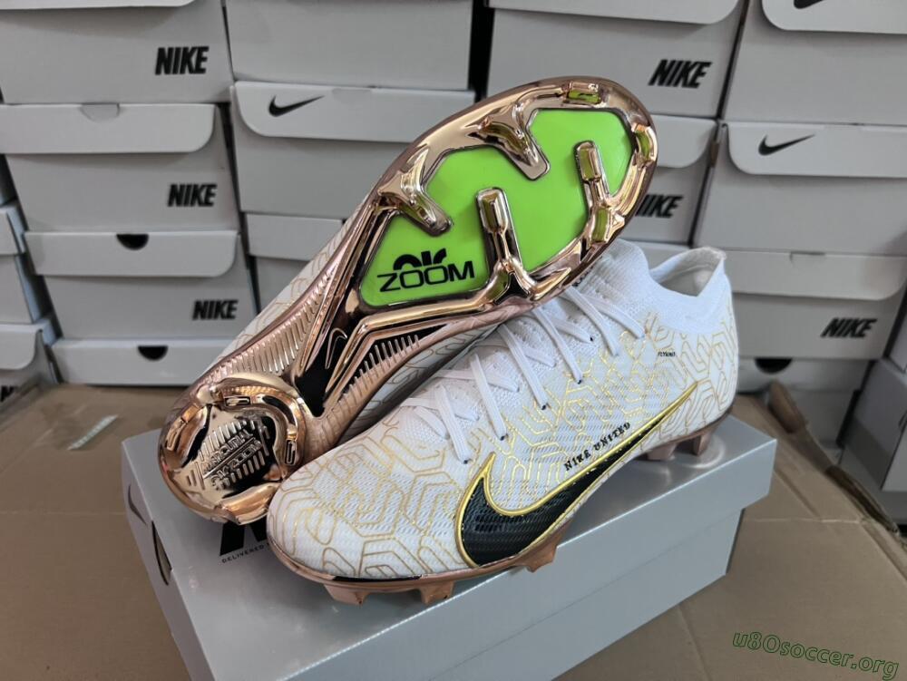 Nike Air Zoom Mercurial Vapor 15 Elite FG Football Boots - White/Gold/Black