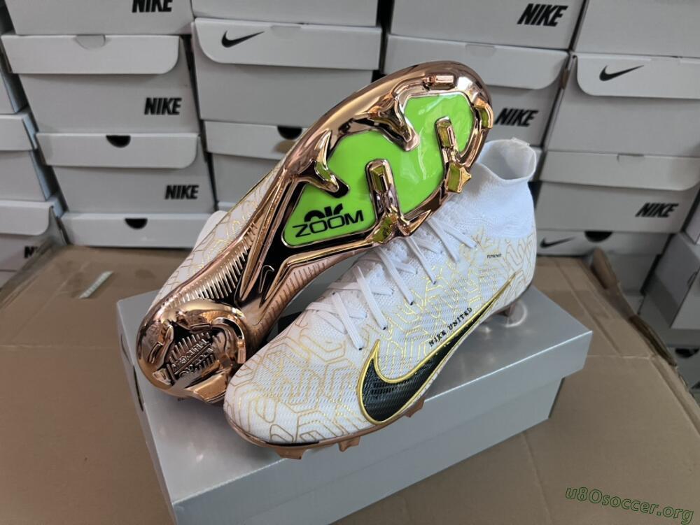 Nike Air Zoom Mercurial Superfly 9 Elite MR FG Football Boots - White/Black/Gold