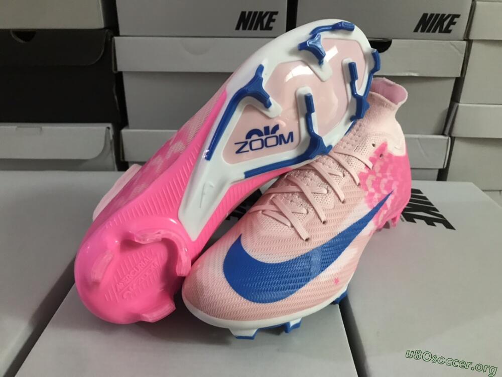 Nike Air Zoom Mercurial Superfly 9 Elite FG Football Boots - Pink/Blue/White