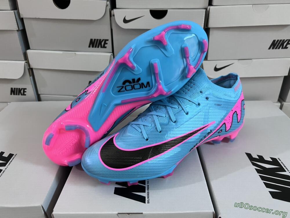 Nike Air Zoom Mercurial Vapor 15 Elite FG Football Boots - Blue/Pink/Black