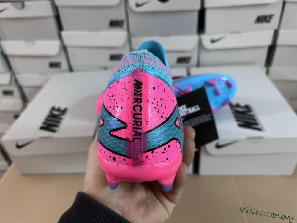 Nike Air Zoom Mercurial Vapor 15 Elite FG Football Boots - Blue/Pink/Black