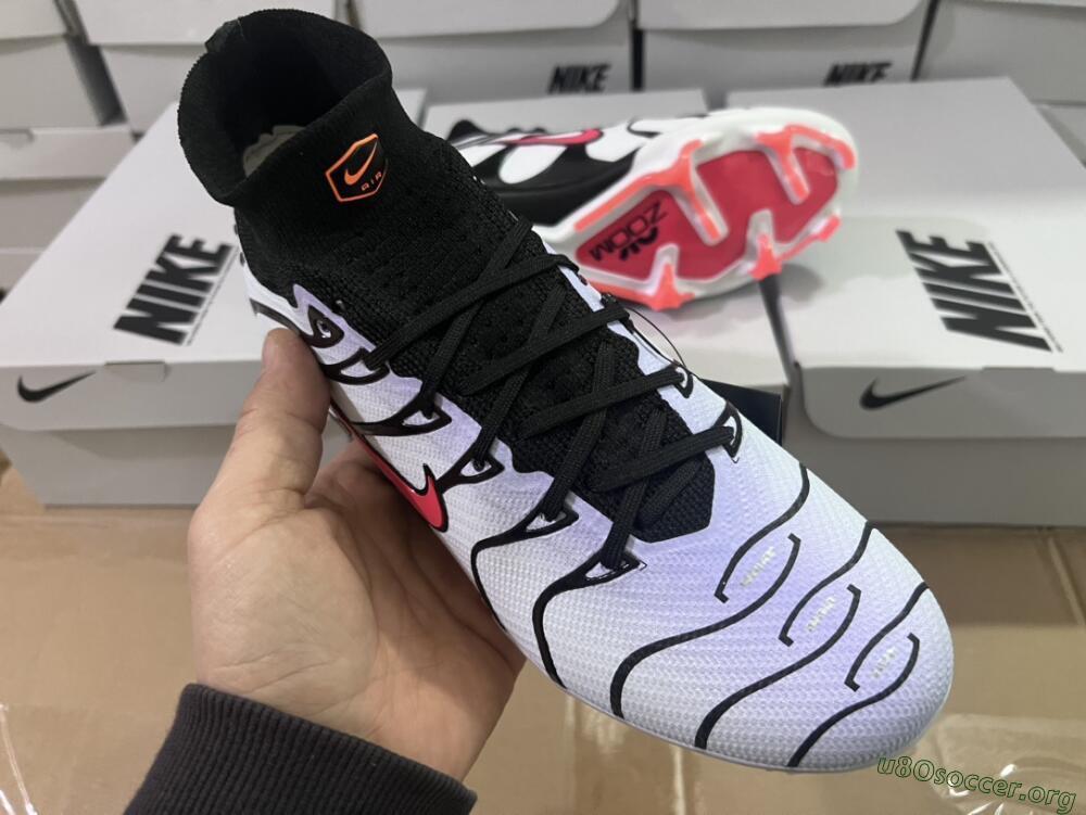 Nike Air Zoom Mercurial Superfly 9 Elite FG Football Boots - White/Black/Red