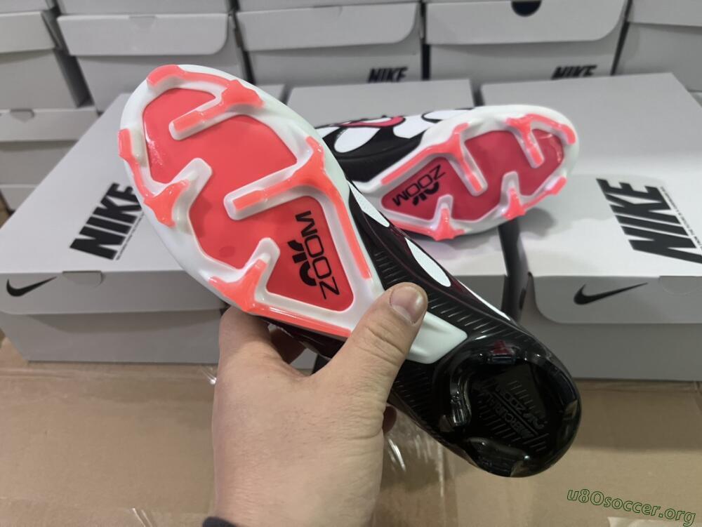 Nike Air Zoom Mercurial Vapor 15 Elite FG Football Boots - White/Black/Red