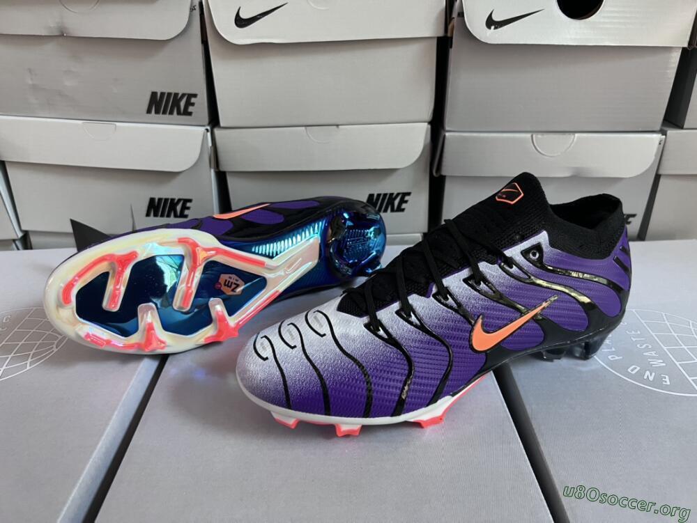 Nike Air Zoom Mercurial Vapor 15 Elite FG Football Boots - Purple/Black/Orange/Gold