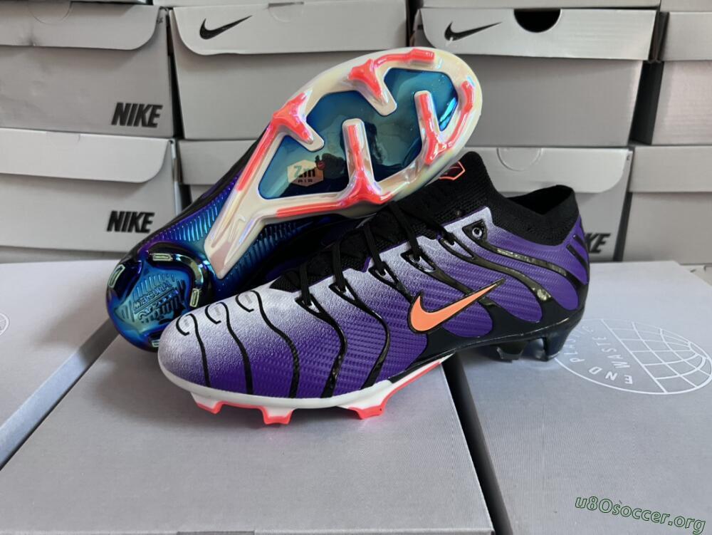 Nike Air Zoom Mercurial Vapor 15 Elite FG Football Boots - Purple/Black/Orange/Gold
