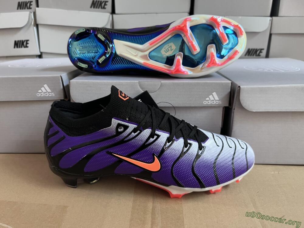 Nike Air Zoom Mercurial Vapor 15 Elite FG Football Boots - Purple/Black/Orange/Gold