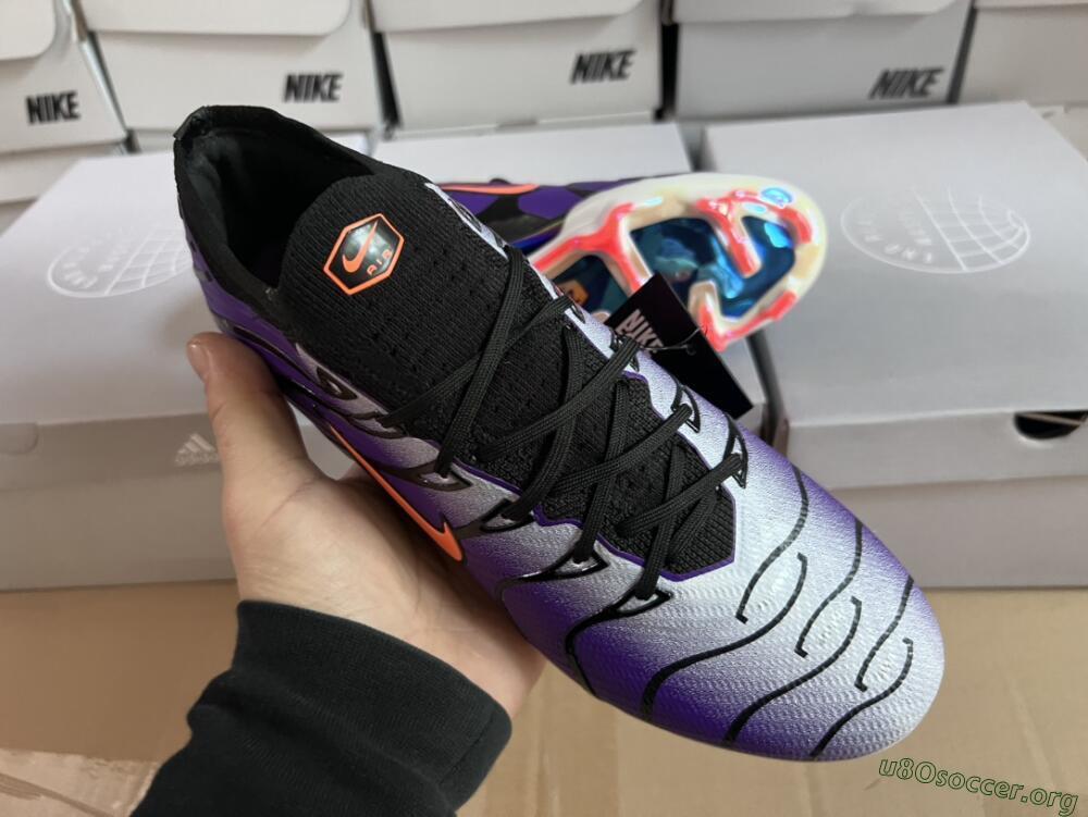 Nike Air Zoom Mercurial Vapor 15 Elite FG Football Boots - Purple/Black/Orange/Gold