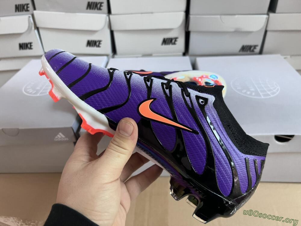 Nike Air Zoom Mercurial Vapor 15 Elite FG Football Boots - Purple/Black/Orange/Gold