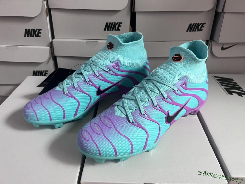 Nike Air Zoom Mercurial Superfly 9 Elite FG Football Boots - Jade/Purple/Black