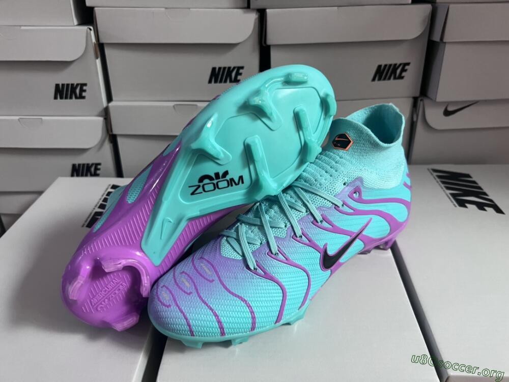 Nike Air Zoom Mercurial Superfly 9 Elite FG Football Boots - Jade/Purple/Black