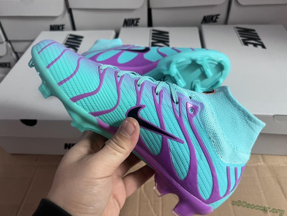Nike Air Zoom Mercurial Superfly 9 Elite FG Football Boots - Jade/Purple/Black