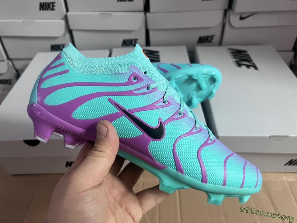 Nike Air Zoom Mercurial Vapor 15 Elite FG Football Boots - Jade/Purple/Black