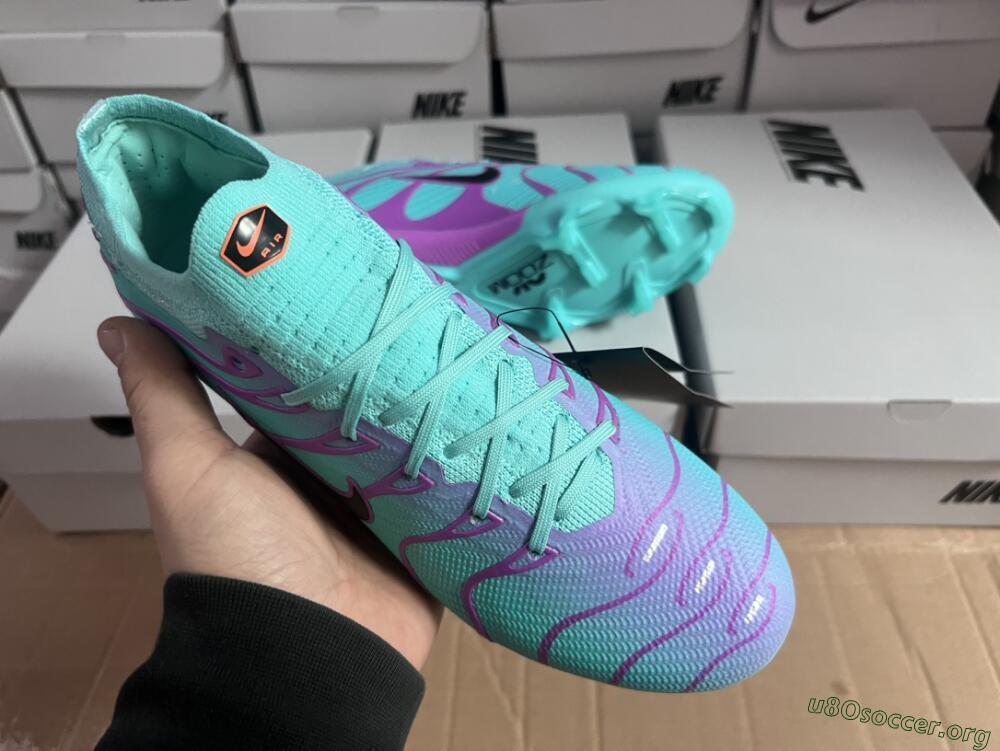 Nike Air Zoom Mercurial Vapor 15 Elite FG Football Boots - Jade/Purple/Black