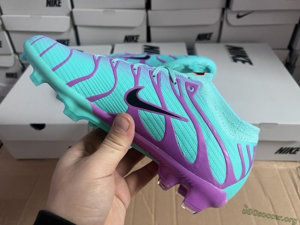 Nike Air Zoom Mercurial Vapor 15 Elite FG Football Boots - Jade/Purple/Black