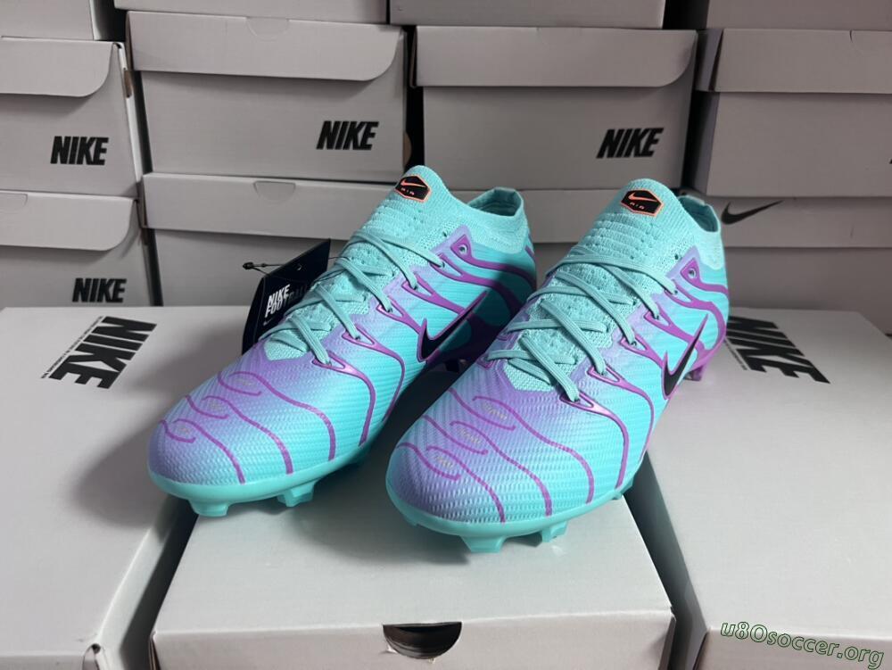 Nike Air Zoom Mercurial Vapor 15 Elite FG Football Boots - Jade/Purple/Black