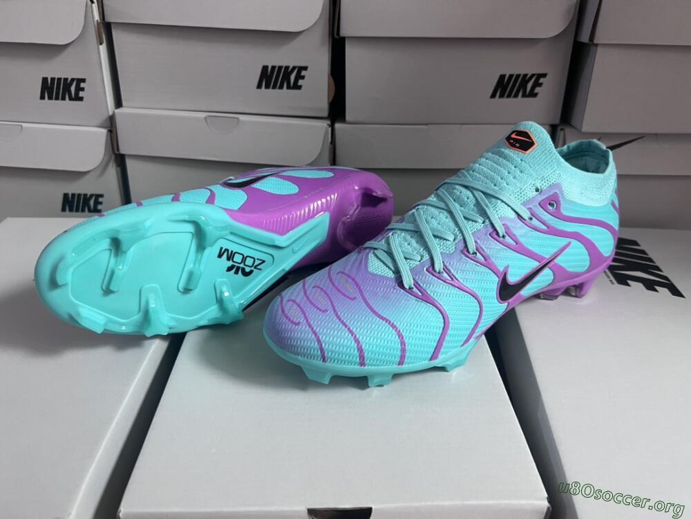 Nike Air Zoom Mercurial Vapor 15 Elite FG Football Boots - Jade/Purple/Black