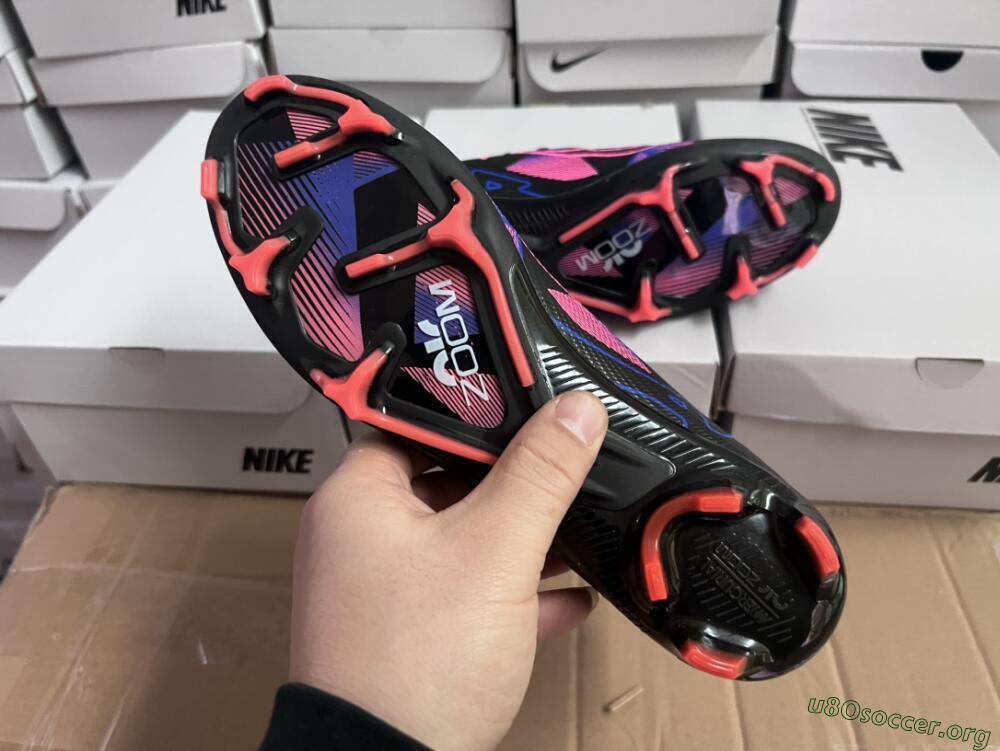 Nike Air Zoom Mercurial Vapor 15 Elite FG Football Boots - Black/Purple/Pink