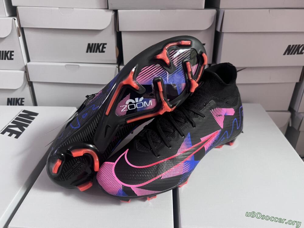 Nike Air Zoom Mercurial Superfly 9 Elite FG Football Boots - Black/Purple/Pink