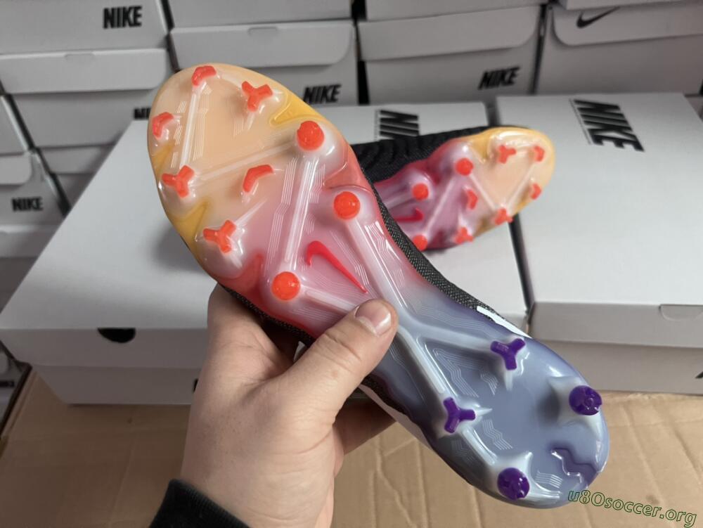 Nike Phantom GX Elite FG Football Boots - Black/Purple/Rainbow