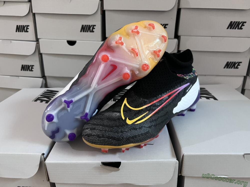 Nike Phantom GX Elite FG Football Boots - Black/Yellow/Orange/Purple