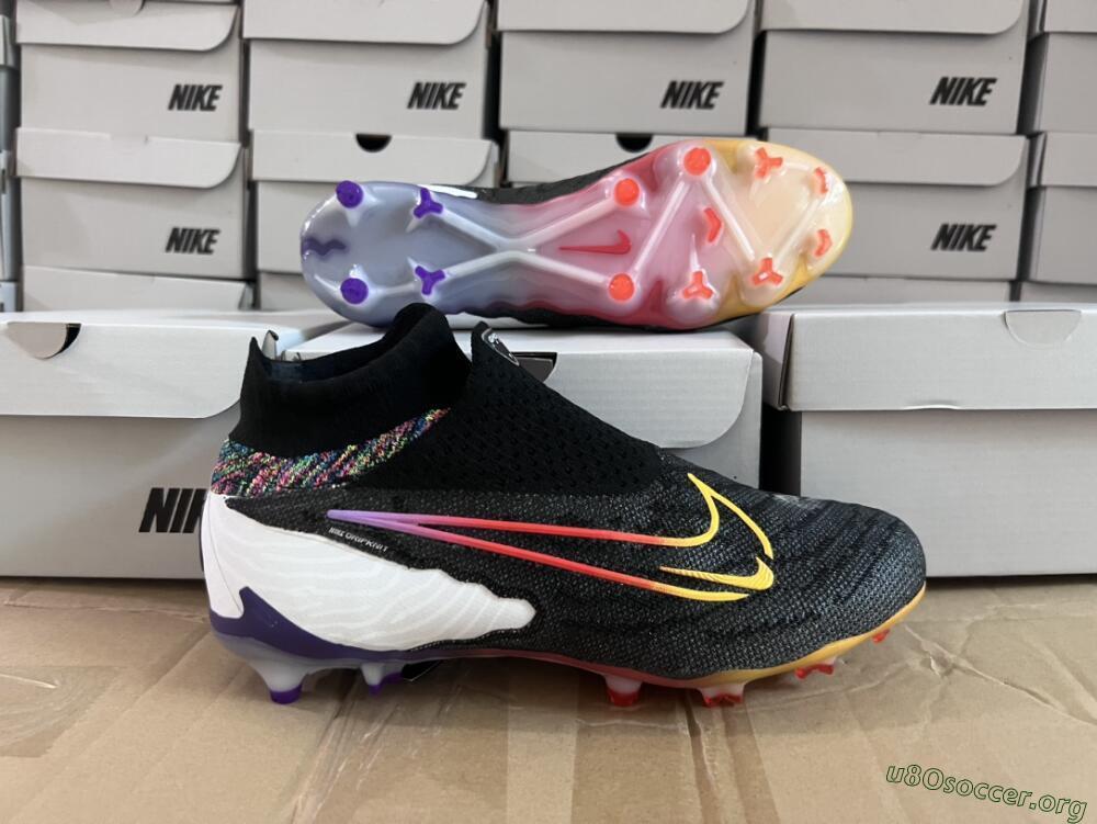Nike Phantom GX Elite FG Football Boots - Black/Yellow/Orange/Purple