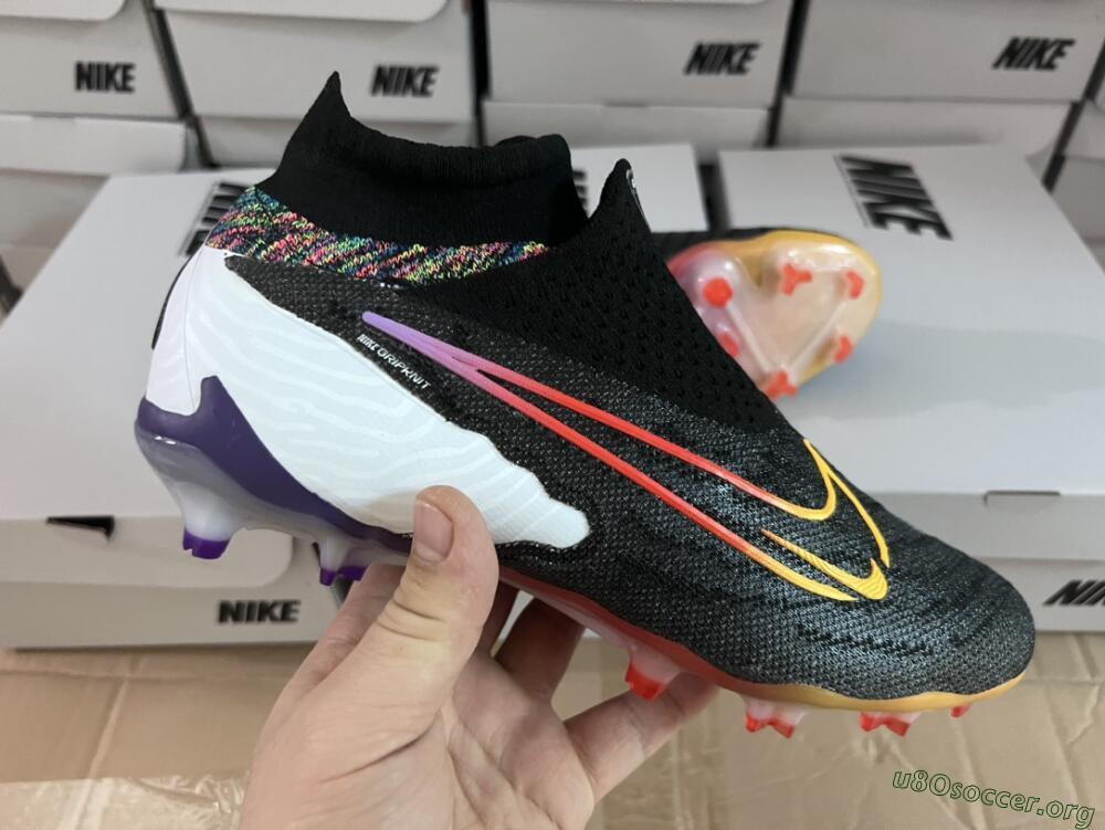 Nike Phantom GX Elite FG Football Boots - Black/Yellow/Orange/Purple