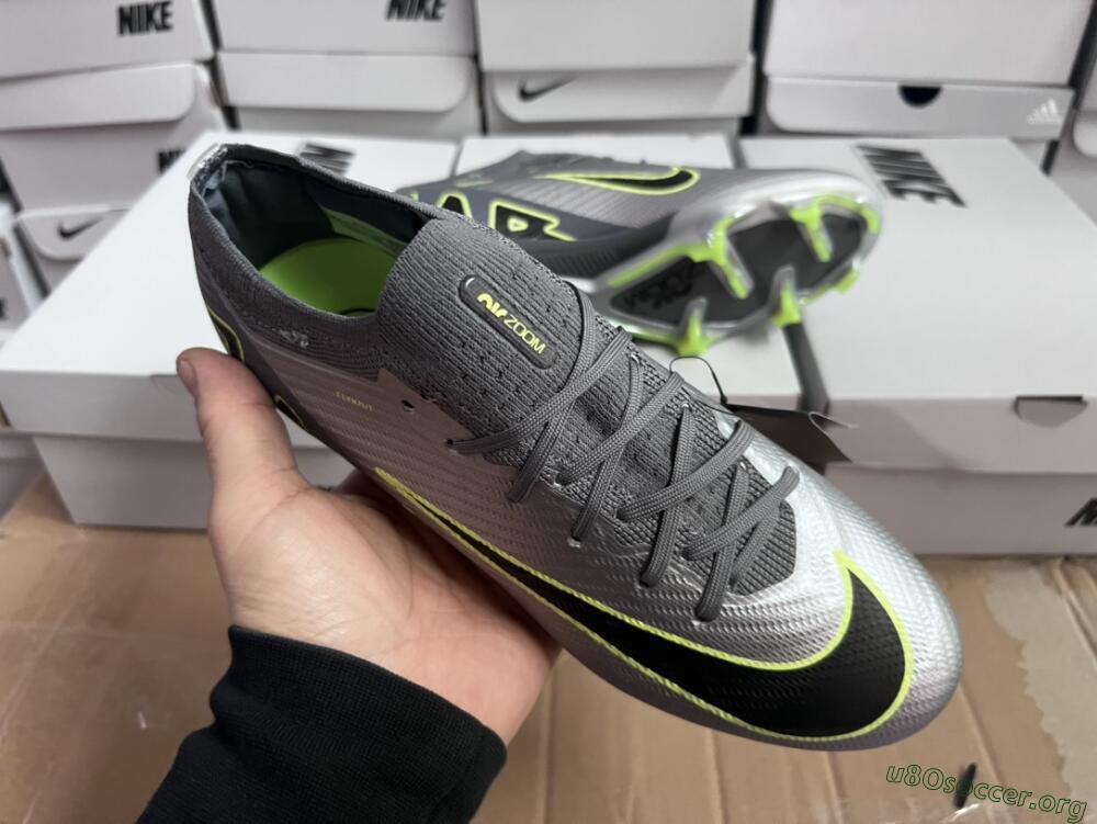 Nike Air Zoom Mercurial Vapor 15 Elite FG Football Boots - Silver/Black/Yellow