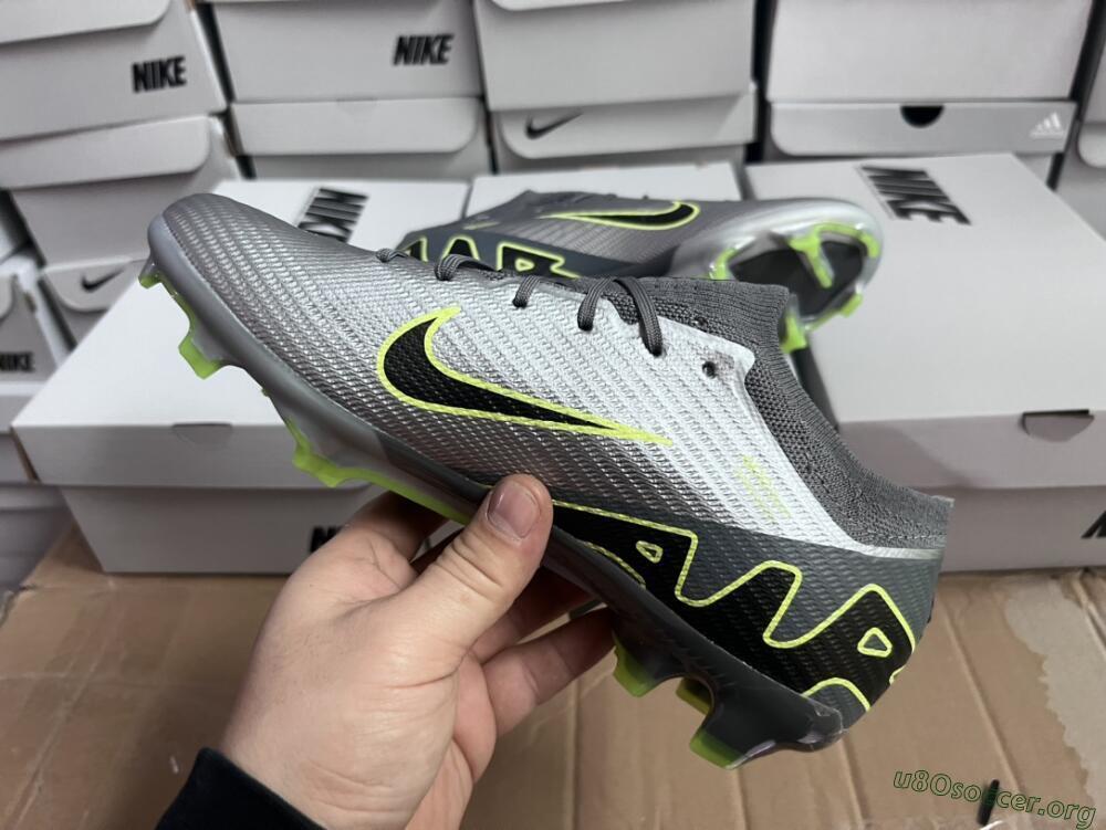 Nike Air Zoom Mercurial Vapor 15 Elite FG Football Boots - Silver/Black/Yellow