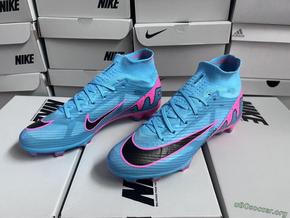 Nike Air Zoom Mercurial Superfly 9 Elite FG Football Boots - Blue/Pink/Black