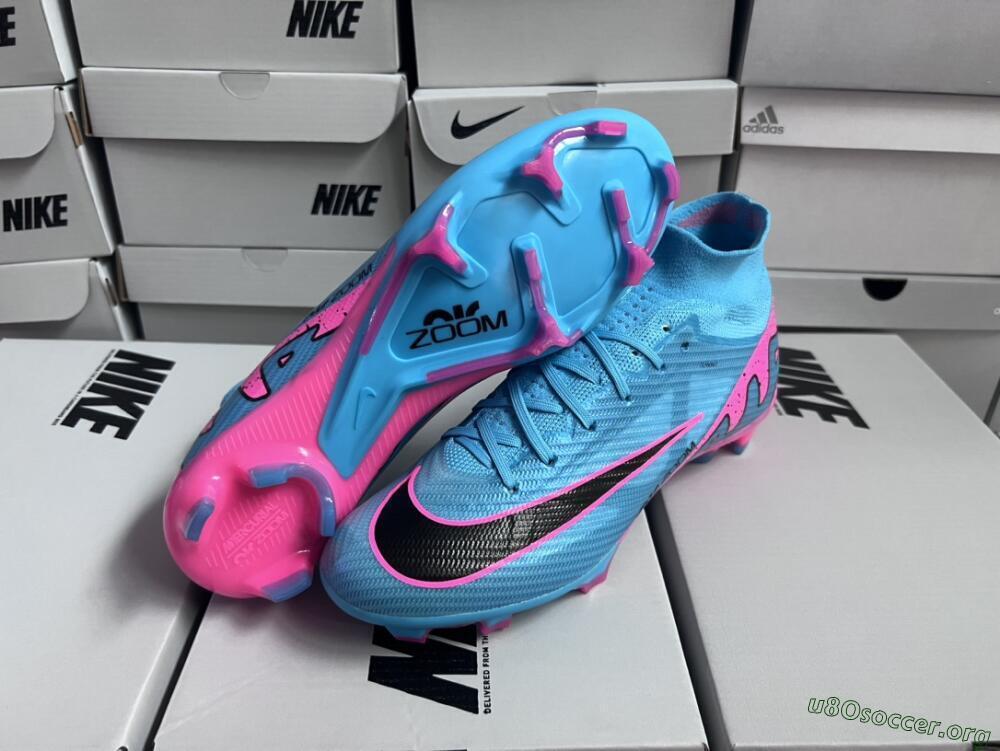 Nike Air Zoom Mercurial Superfly 9 Elite FG Football Boots - Blue/Pink/Black
