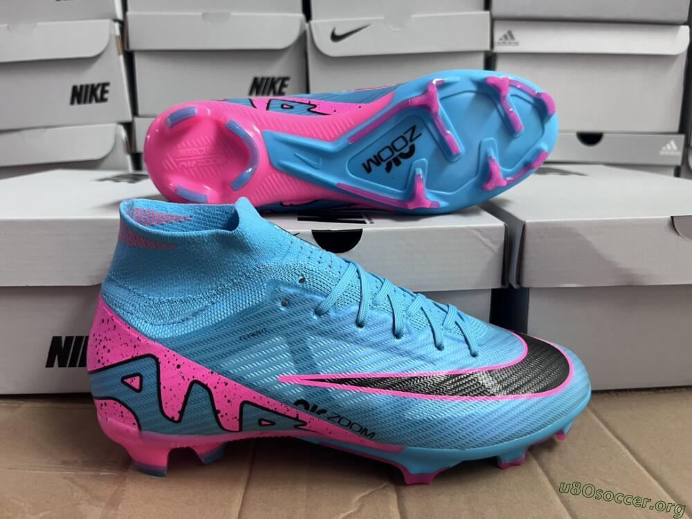 Nike Air Zoom Mercurial Superfly 9 Elite FG Football Boots - Blue/Pink/Black