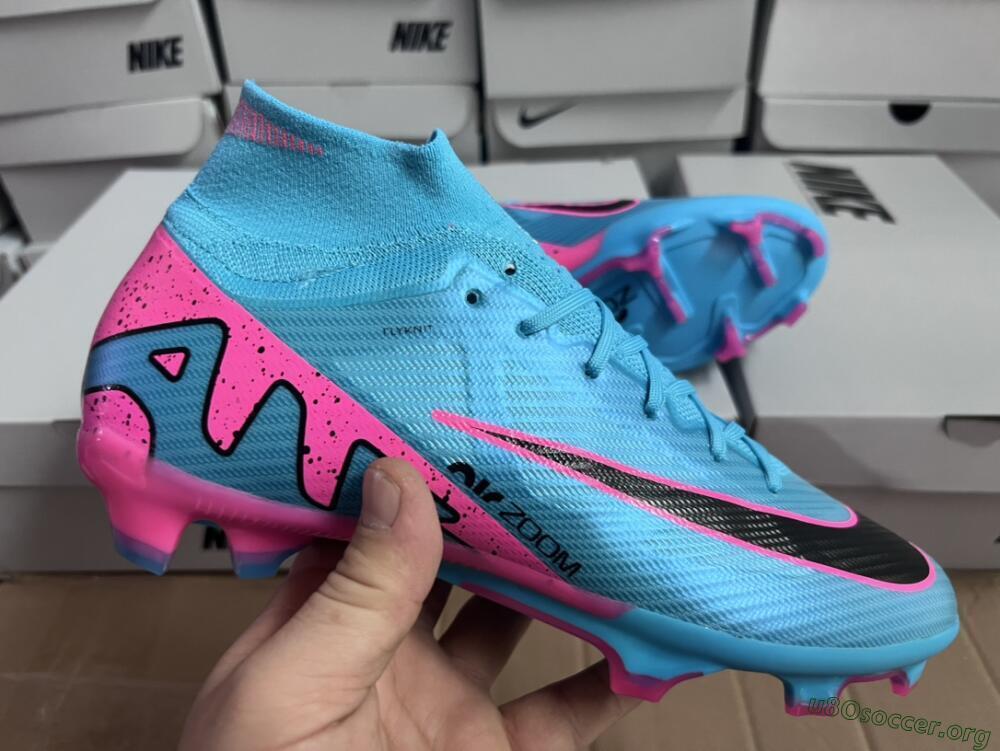 Nike Air Zoom Mercurial Superfly 9 Elite FG Football Boots - Blue/Pink/Black