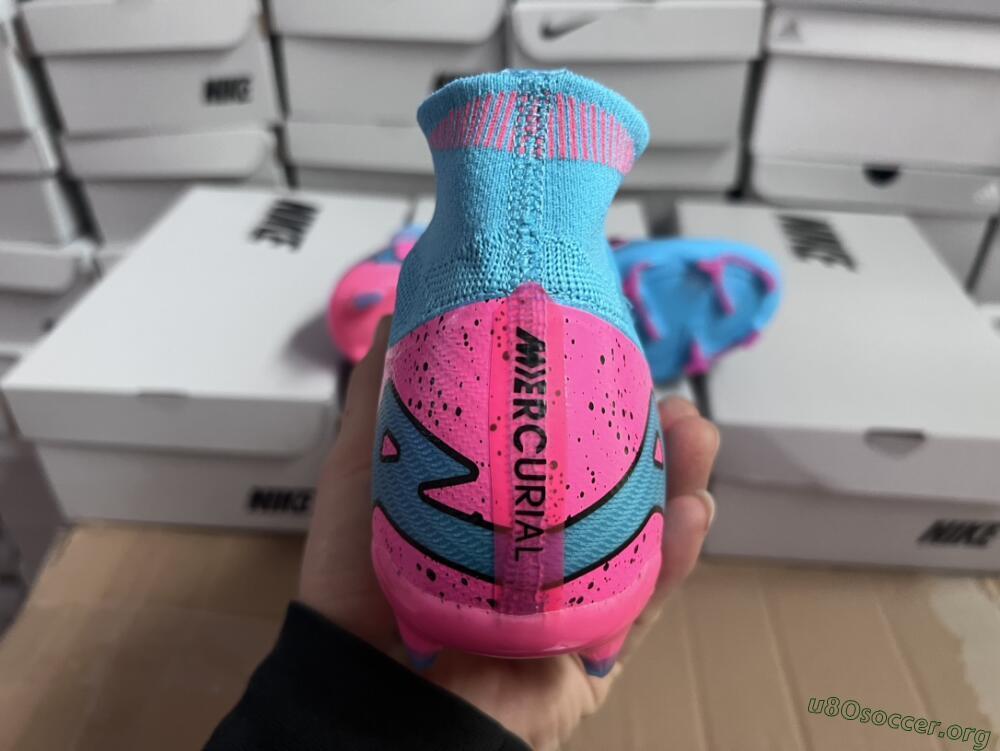 Nike Air Zoom Mercurial Superfly 9 Elite FG Football Boots - Blue/Pink/Black