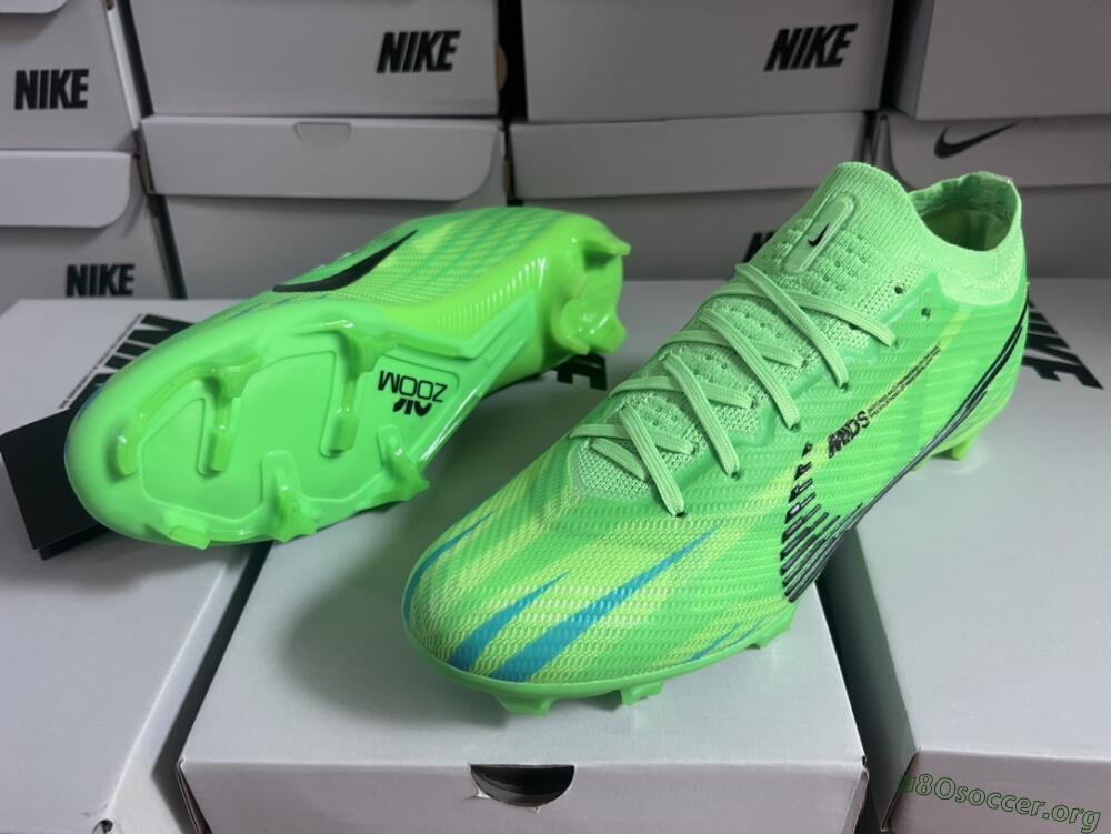 Nike Air Zoom Mercurial Vapor 15 Elite FG Football Boots - Green/Yellow/Black