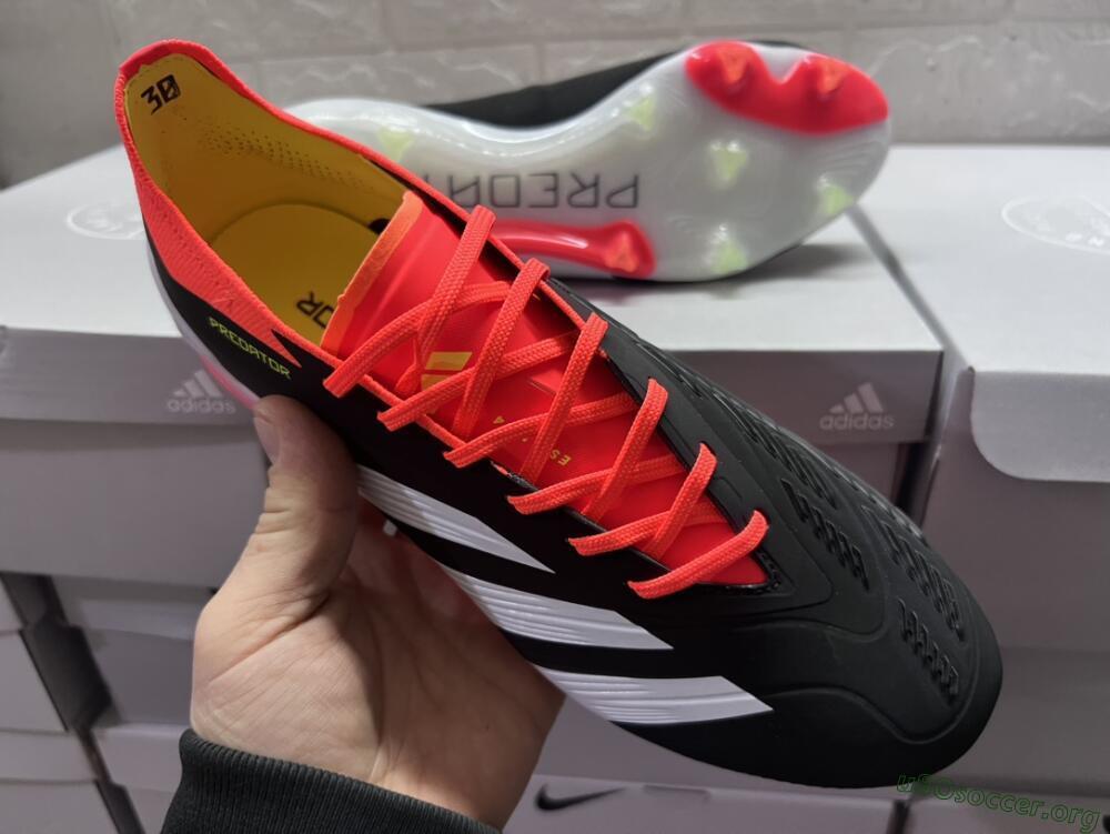 Adidas Predator Accuracy.1 FG Football Boots - Black/White/Red