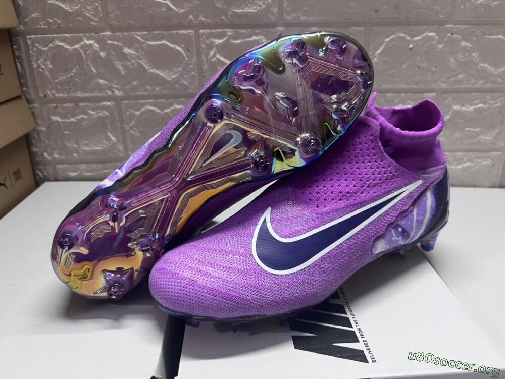 Nike Phantom GX DF Elite FG Football Boots - Purple/Black/White/Gold