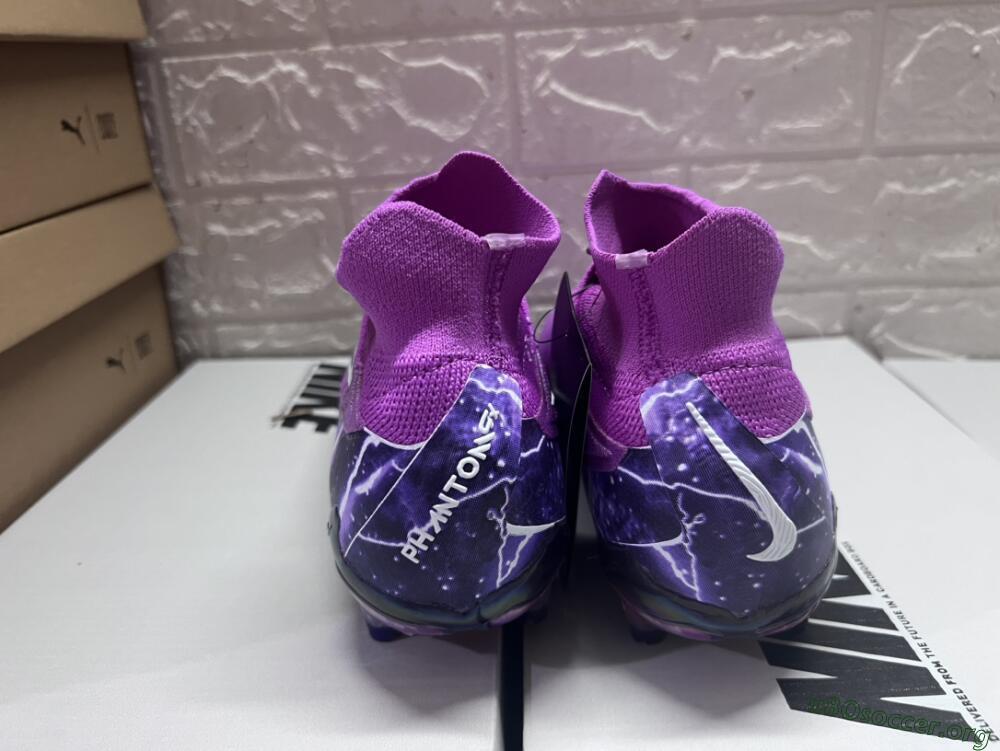 Nike Phantom GX DF Elite FG Football Boots - Purple/Black/White/Gold
