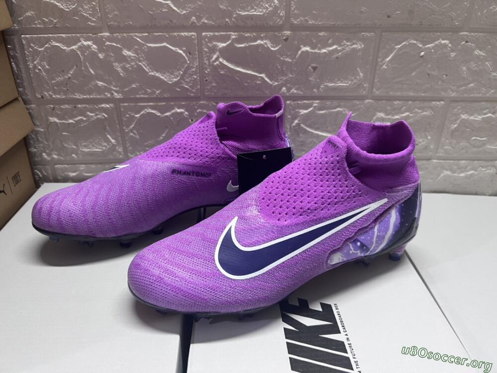 Nike Phantom GX DF Elite FG Football Boots - Purple/Black/White/Gold