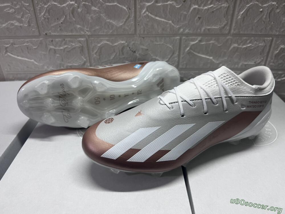 Adidas X Crazyfast.1 FG Football Boots - Silver/White/Brown