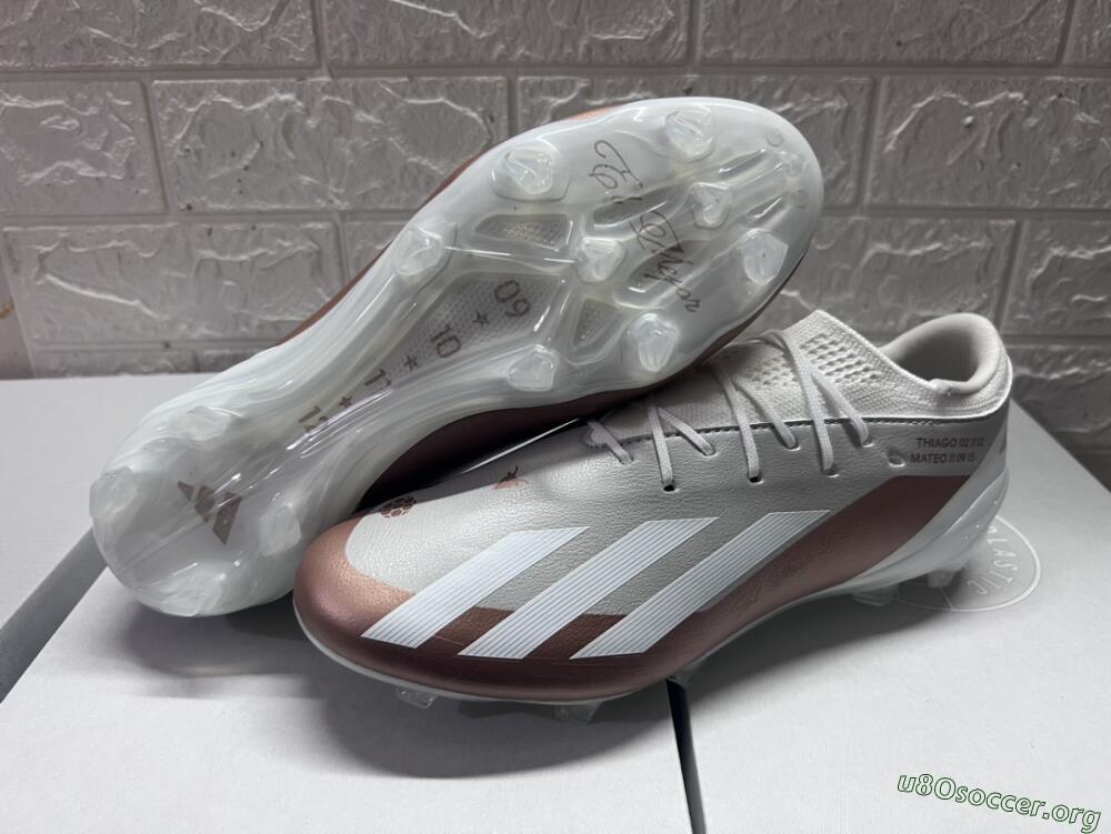Adidas X Crazyfast.1 FG Football Boots - Silver/White/Brown
