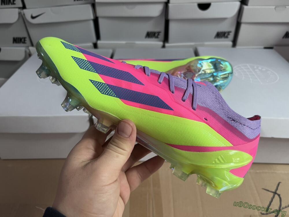 Adidas X Speedportal .1 2022 World Cup Boots FG Football Boots - Pink/Purple/Blue/Green