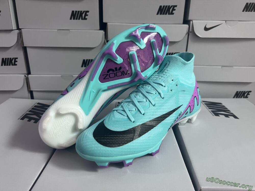 Nike Air Zoom Mercurial Superfly 9 Elite FG Football Boots - Blue/Black/Purple